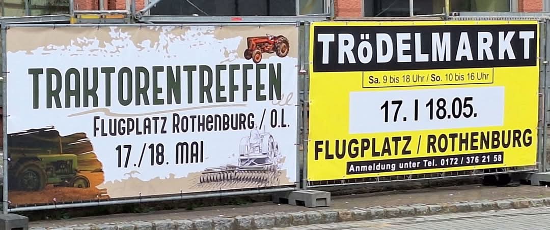 Traktortreffen und Trödelmarkt in Rothenburg Lanz-Bulldog-Club-MC Lindena e.V.