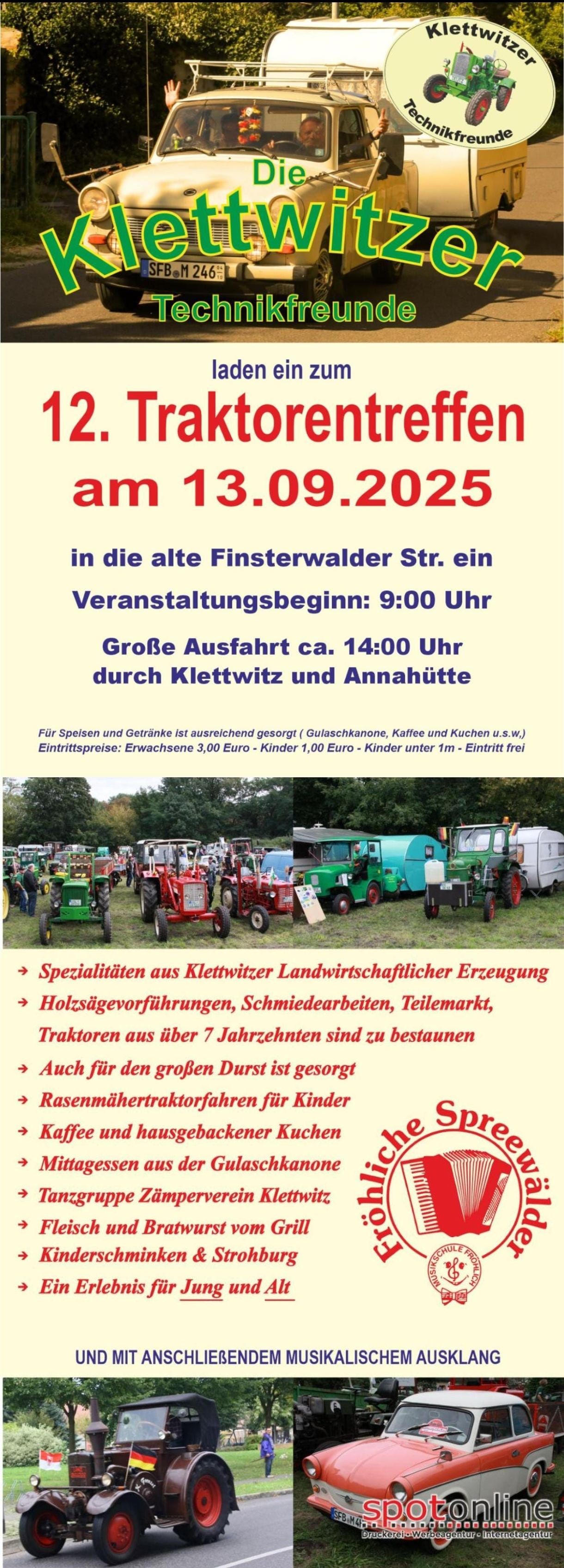 Traktorentreffen der Klettwitzer Technikfreunde Lanz-Bulldog-Club-MC Lindena e.V.